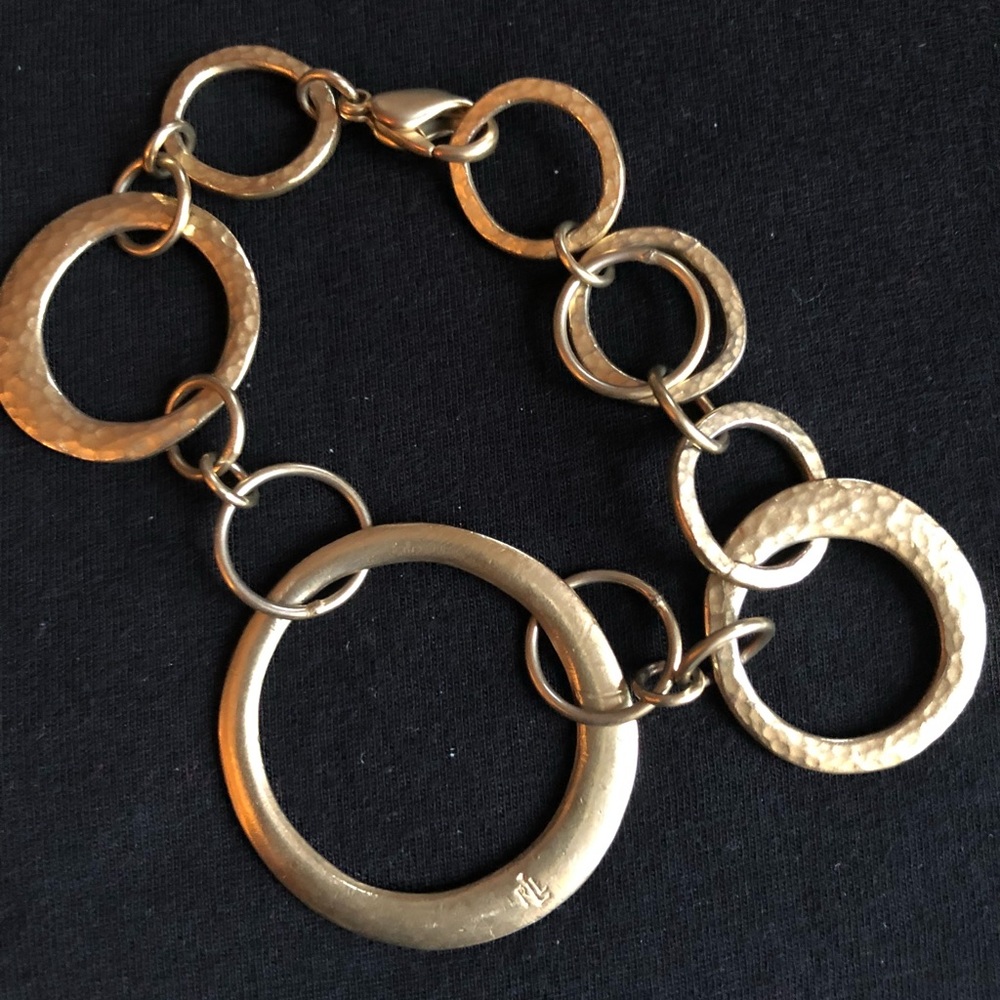 Gold link bracelet